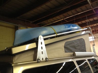 Westfalia rack for canoe